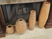 Set of Four Matching Vases
