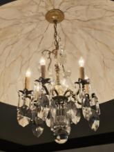 (6) Candle Crystal Chandelier