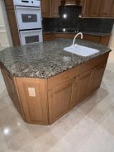 Free Standing Island, with Sink and Pull Out Drawers