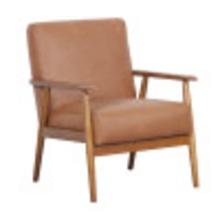 Accentrics Home Wood Mid-Century Modern Accent Chair With Brown DS-D030003-460