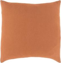 Surya Dawson Linen Euro Sham With Burnt Orange Finish DAW2003-ES