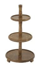 Striking Wood 3 Tier Tray 14"W, 29"H