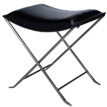 Butler Industrial Chic Accent Stool In Black Finish 3722034