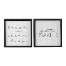 Stratton Home Decor Set Of 2 Get Naked Wall Art S21736