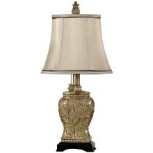 GwG Outlet Mini Accent Pull Chain Table Lamp in Champagne Wash Finish