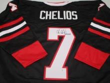 Chris Chelios of the Chicago Blackhawks signed autographed hockey jersey PAAS COA 143