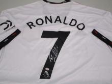Cristiano Ronaldo of the Manchester United signed autographed soccer jersey PAAS COA 804