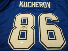 Nikita Kucherov of the Tampa Bay Lightning signed autographed hockey jersey PAAS COA 020