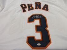 Jeremy Pena of the Houston Astros signed autographed baseball jeresey PAAS COA 844