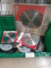Saw blades - various with bin