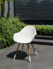 BRAND NEW OUTDOOR GREY RECYCLED RESIN CHAIR - PACK OF 4