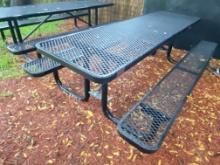 96â€� x 30â€� ZERON Epoxy Coated heavy duty outdoor water-resistant picnic tables
