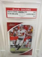 Tom Brady Buccaneers 2020 Panini Absolute #42 graded PAAS Gem Mint 9.5