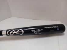 Willie Mays of the San Francisco Giants signed autographed full size black bat Say Hey Authenticated