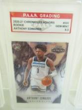Anthony Edwards Timberwolves 2020-21 Chronicles Honors ROOKIE #588 graded PAAS Gem Mint 9.5