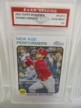 Shohei Ohtani LA Angels 2022 Topps Heritage #NAP-1 graded PAAS Gem Mint 9.5