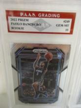 Paolo Banchero Orlando Magic 2022 Prizm ROOKIE #249 graded PAAS Gem Mint 10