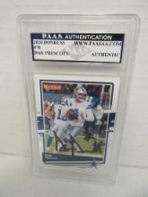 Dak Prescott of the Dallas Cowboys signed autographed slabbed sportscard PAAS Holo 016