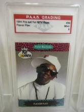 Flavor Flav 1991 Pro Set Yo! MTV Raps #36 graded PAAS Mint 9