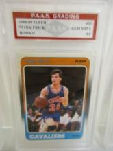 Mark Price Cleveland Cavaliers 1988-89 Fleer ROOKIE #25 graded PAAS Gem Mint 9.5