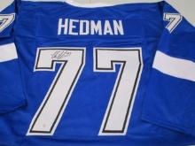 Victor Hedman of the Tampa Bay Lightning signed autographed hockey jersey PAAS COA 344