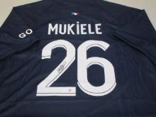 Nordi Mukiele of the Paris Saint Germain signed autographed soccer jersey PAAS COA 490