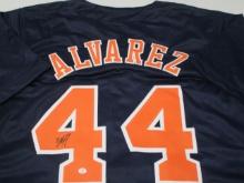Yordan Alvarez of the Houston Astros signed autographed baseball jersey PAAS COA 444