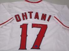 Shohei Ohtani of the LA Angels signed autographed baseball jersey TAA COA 091