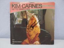 Kim Carnes "Bette Davis Eyes" signed autographed 45 record TAA COA 081