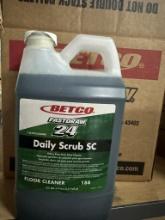 betco daily scrub heavy duty floor cleaner 4 (2.11 quart) 4 in box