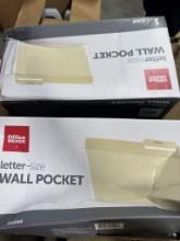 office depot letter size wall pocket 1 cm clear