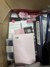 2 boxed lot of office supplies