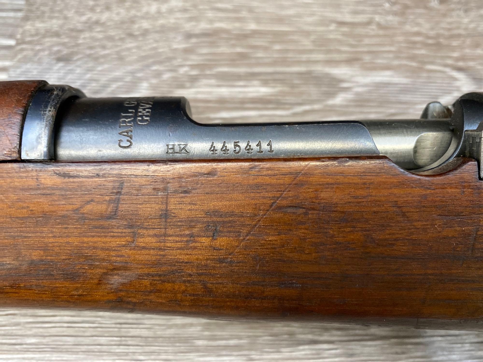 SWEDISH CARL GUSTAFS MODEL 1896 BOLT-ACTION RIFLE 6.5X55mm CAL. DATED 1917
