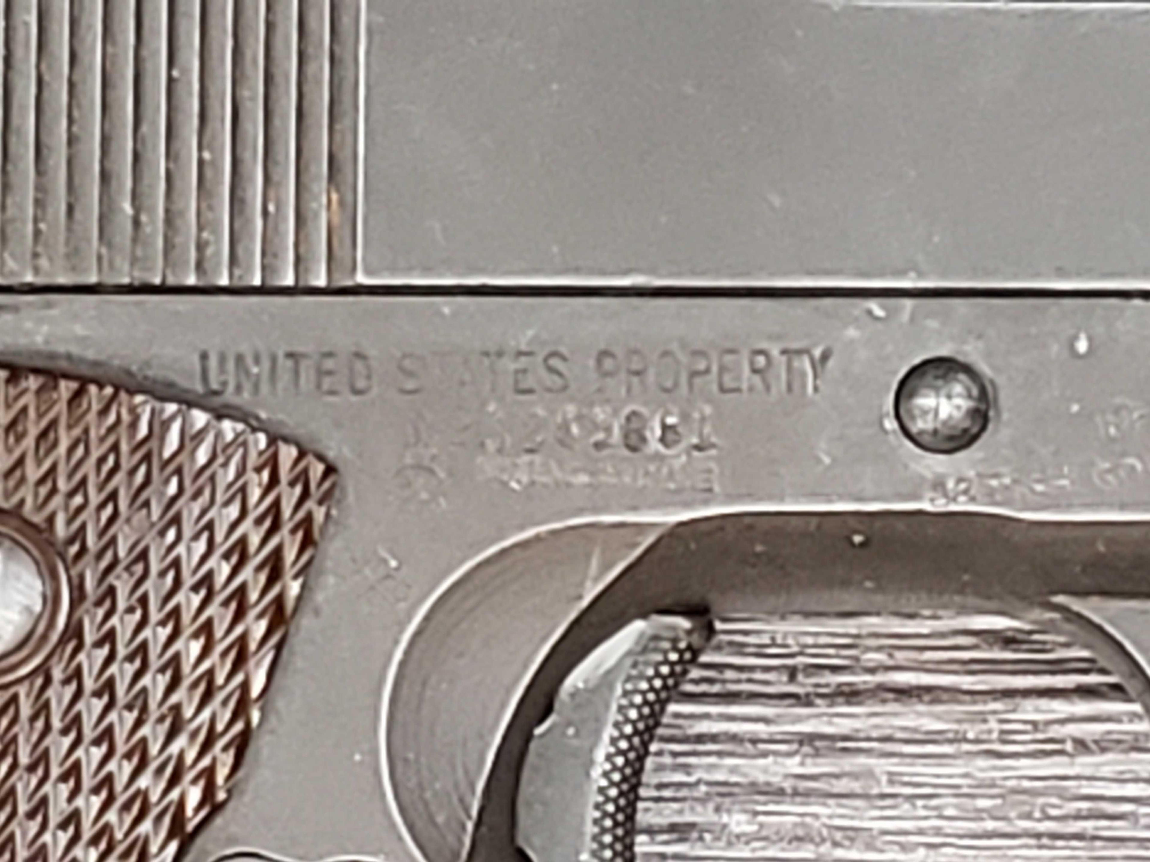 ITHACA M1911A1 U.S. PROPERTY MARKED .45 SEMI AUTO PISTOL