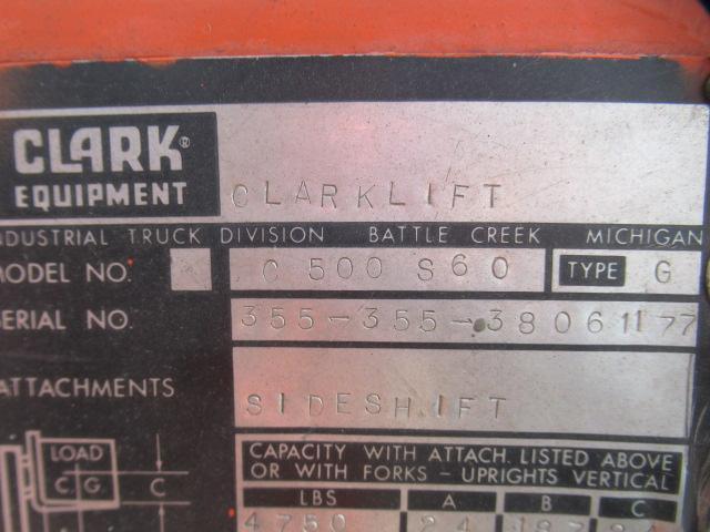 CLARK C500 S60 FORKLIFT