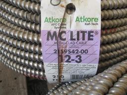 (2) 12-3 & (8) 12-2 MC LITE 250' METAL CLAD CABLE ROLLS