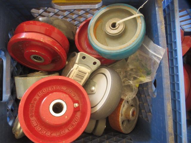 ASSORTED SWIVEL & STATIONARY CASTERS