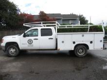 2011 GMC 3500 HD CREW CAB UTILITY TRUCK