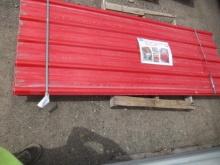 (30) SIMPLE SPACE 8' X 3' RED POLYCARBONATE ROOF PANELS (UNUSED)