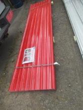 (30) SIMPLE SPACE 12' X 3' RED POLYCARBONATE ROOF PANELS (UNUSED)