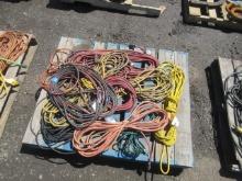 APPROX (10) ASSORTED EXTENSION CORDS