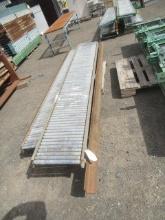 (4) 10' X 18'' ROLLER TABLES W/ 15.5'' ROLLERS