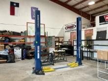 2014 BENDPAK XPR-9D 2-POST VEHICLE LIFT, 9000LB CAPACITY, 220V, SINGLE PHAS