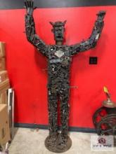 Harley Davidson Vintage Parts Welded Statue