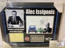 Alec Issigonis "Mini Cooper" Signed Cut Photo Frame