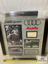 August Horch "Audi" Signed Cut Photo Frame