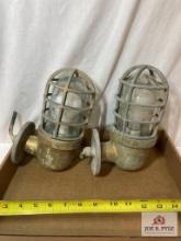 1997 "Titanic" 2 Ship Deck Lights Movie Prop COA