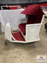 Vintage "Atlantic City Rickshaw" Rolling Chair Unrestored