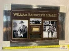 William Randolph Hurst Signed Cut Photo Frame