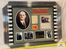George Eastman Signed Cut Photo Frame
